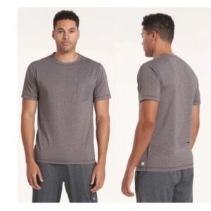 Vuori Tradewinds Performance Pocket Tee in Heather Gray
